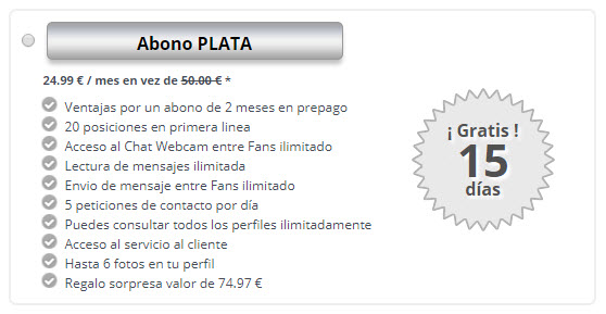 abono plata easyflirt