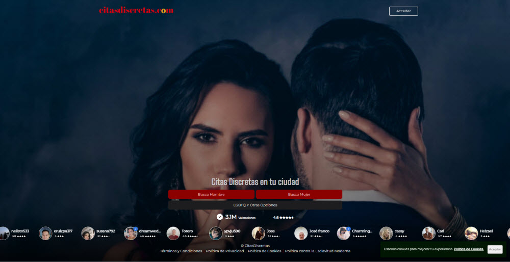 Citasdiscretas.com, web de citas discretas